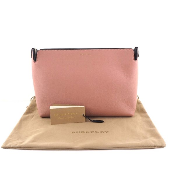 BURBERRY MEDIUM CLUTCH Clutch bag DUSTYROSE/LIMESTONE pink/White - Picture 1 of 11